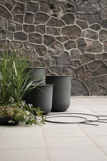 Set de 3 macetas Out stripe - Black - DBKD