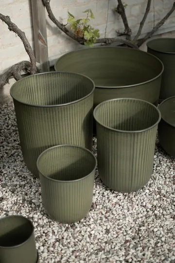 Set de 3 macetas Out stripe - Green - DBKD