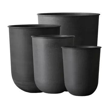 Set de 4 macetas Out - Black - DBKD