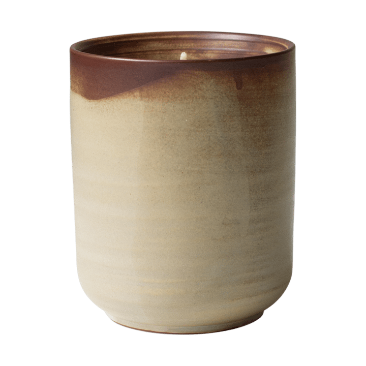 Vela aromática Burn 60 h - Crema-marrón - DBKD