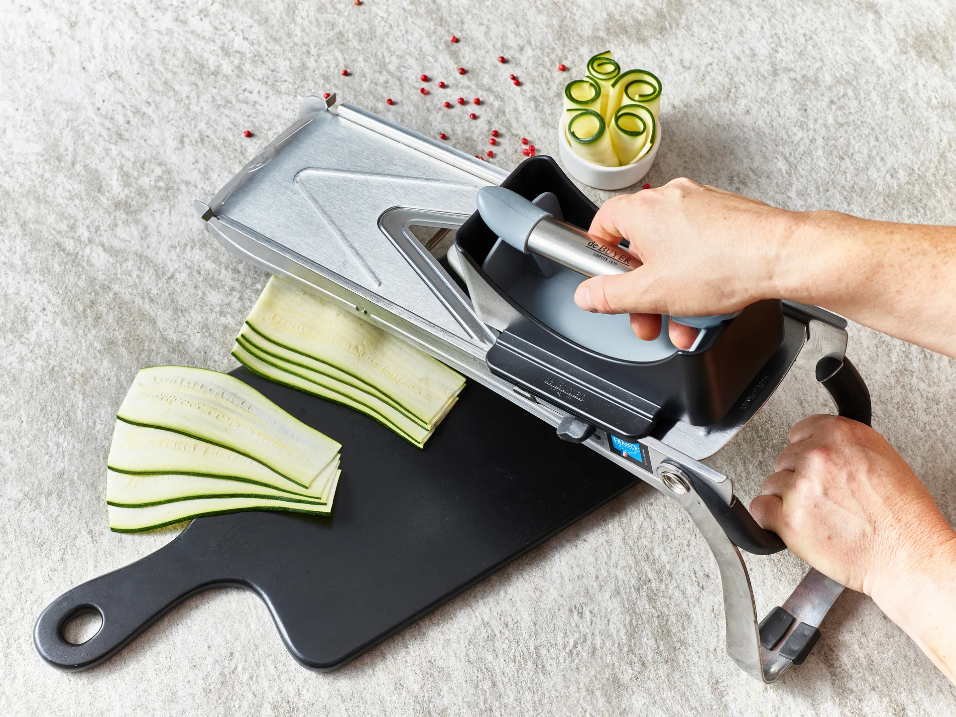 Accesorio para mandolina Revolution 2pusher, negro De Buyer