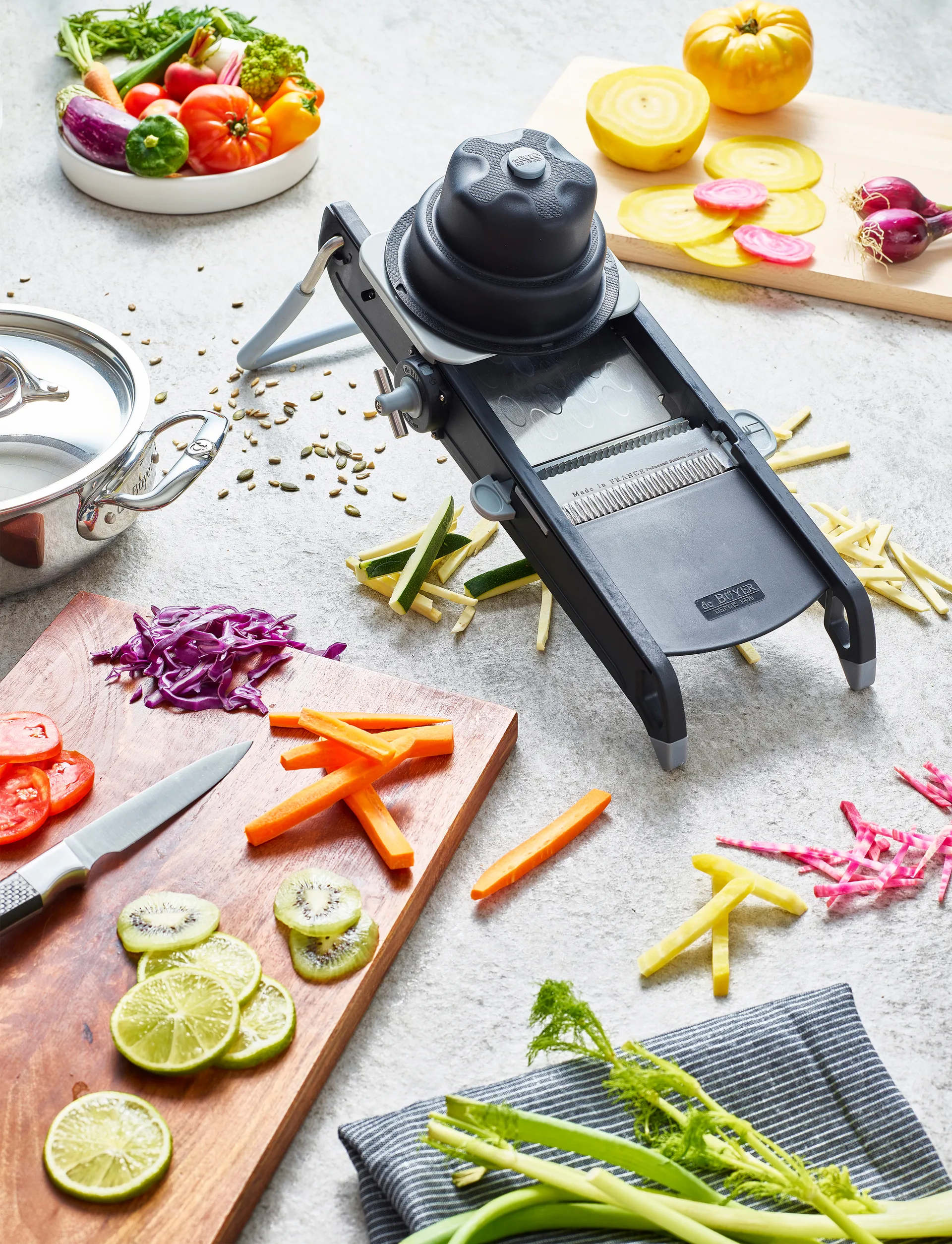 Cortador de verduras De Buyer Swing Plus, negro De Buyer