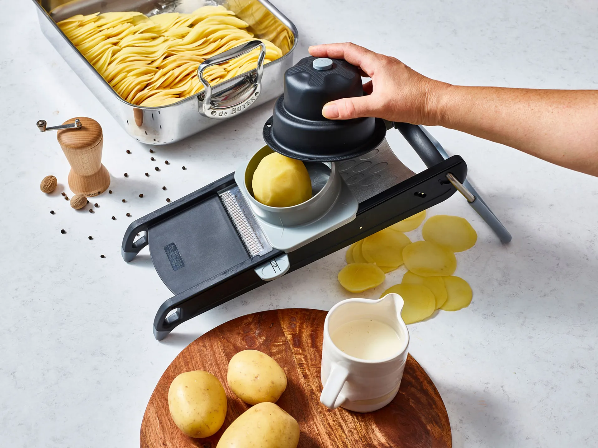 Cortador de verduras De Buyer Swing Plus, negro De Buyer