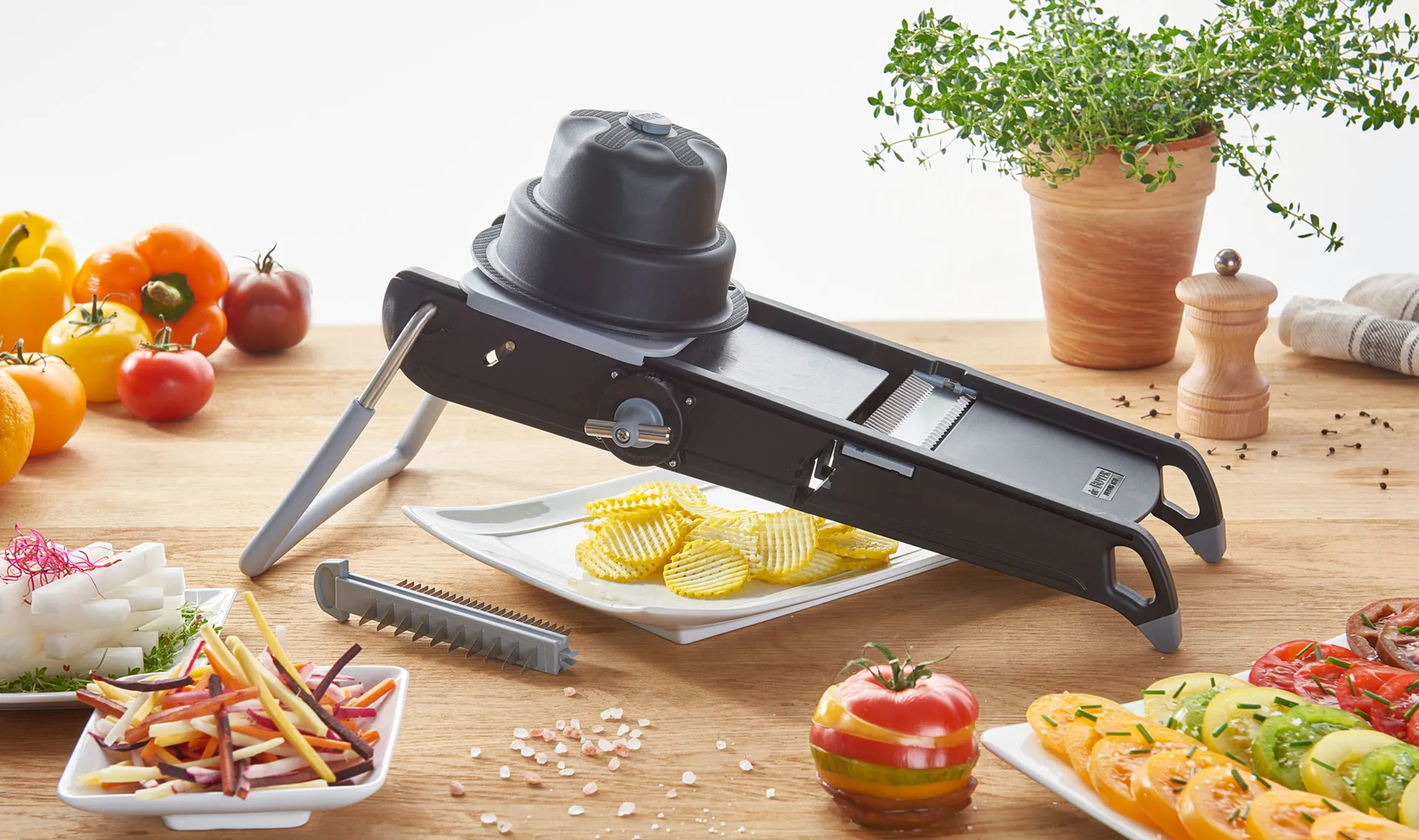 Cortador de verduras De Buyer Swing Plus, negro De Buyer