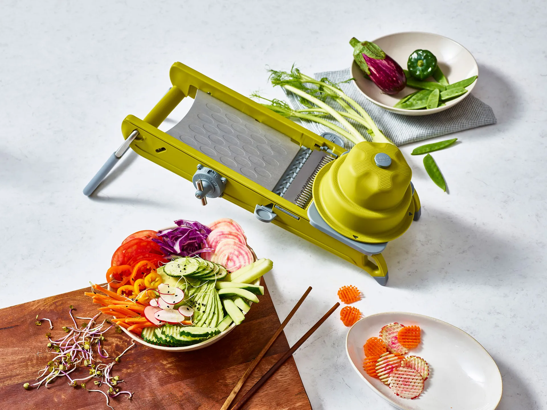 Cortador de verduras De Buyer Swing Plus, verde De Buyer