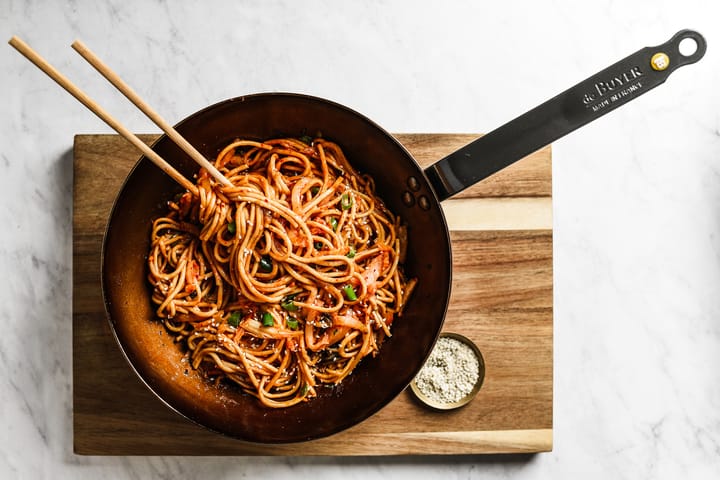Sartén wok Mineral B, 32 cm De Buyer