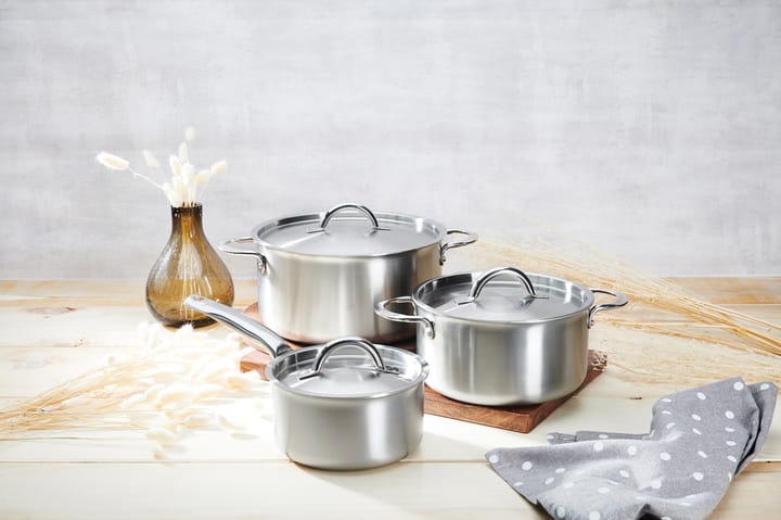 set de cacerolas con tapas de Buyer Alchimy  6 piezas, Acero inoxidable De Buyer