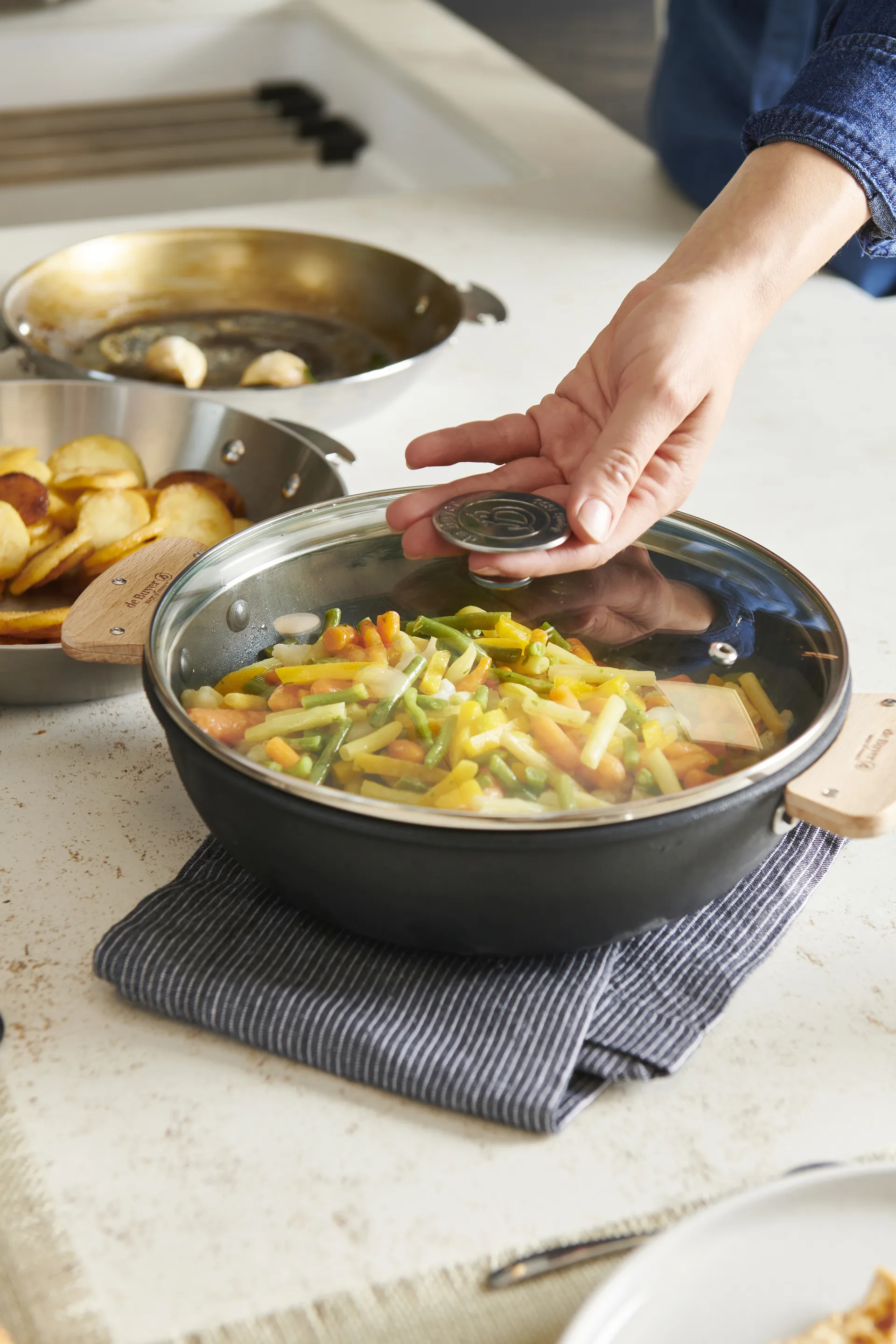 Tapa de vidrio Alchimy, Ø28 cm De Buyer