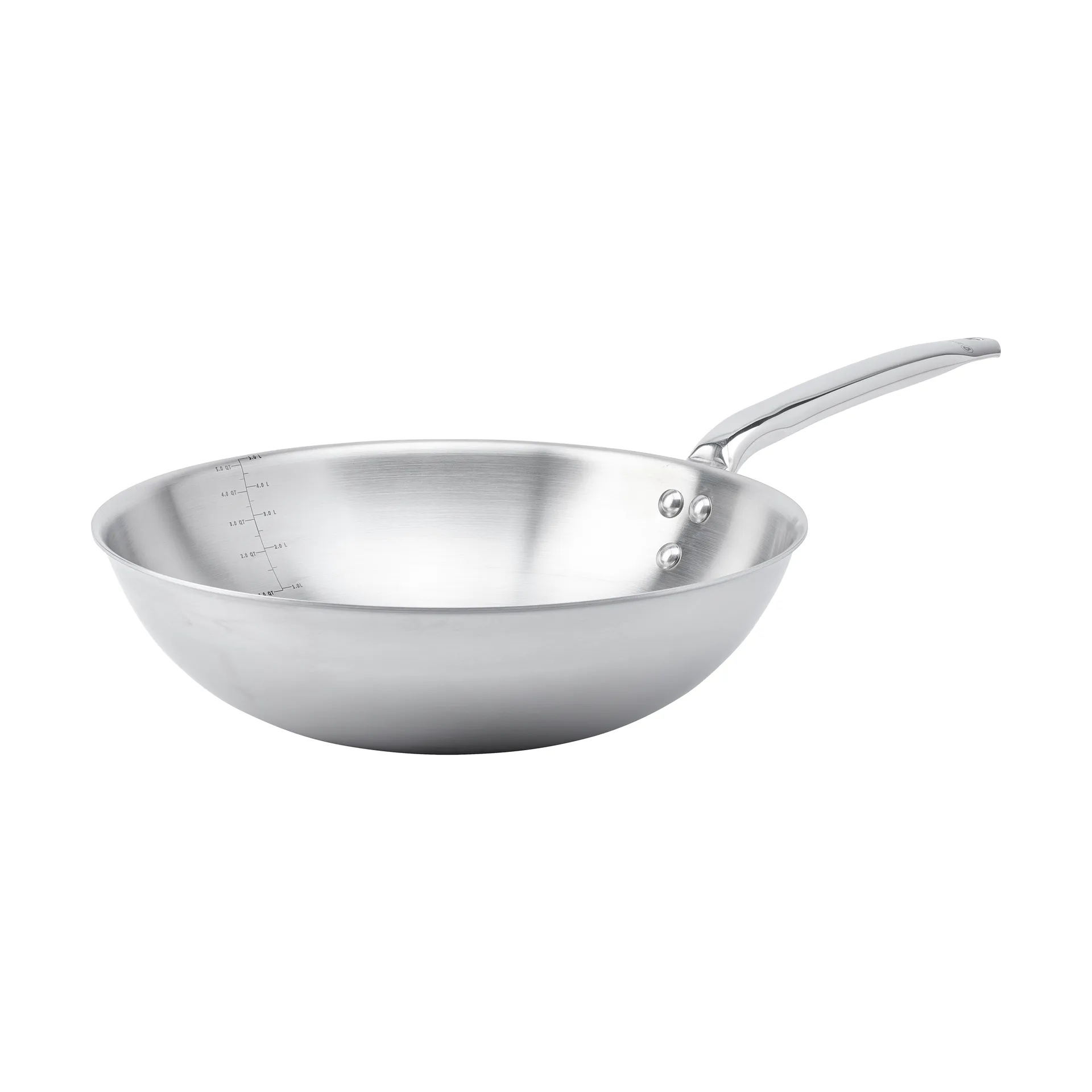 Wok de acero inoxidable Alchimy, Ø32 cm De Buyer