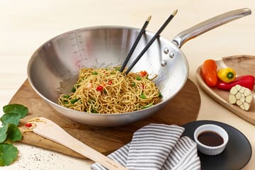 Wok de acero inoxidable Alchimy - Ø32 cm - De Buyer