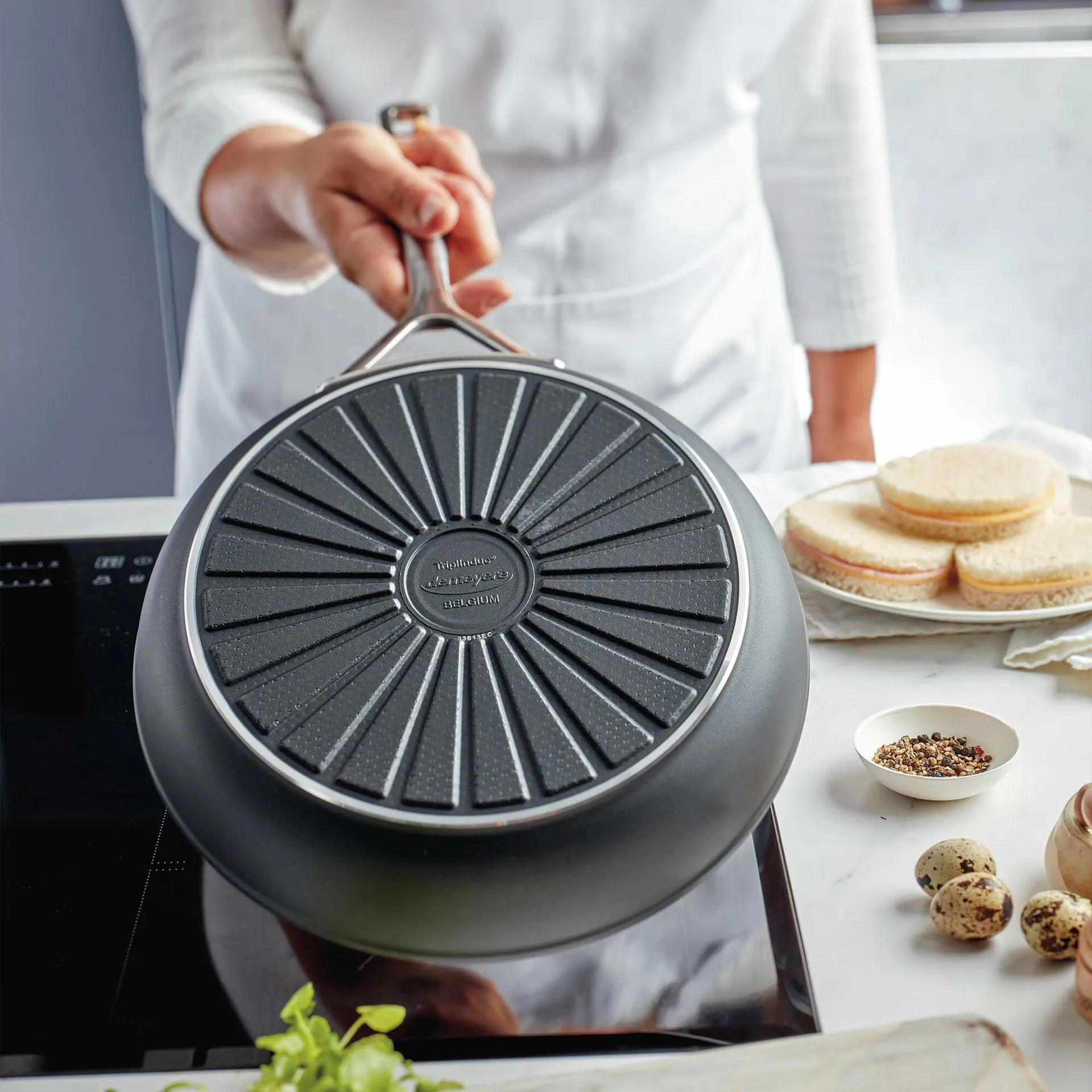 Alu Pro 5 Ceraforce set de sartenes de cerámica 5-ply, 2 partes Demeyere