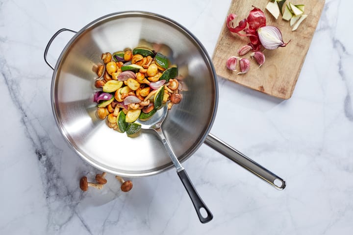 Apollo 7 sartén wok de acero inoxidable 7-ply 2 asas, Ø36 cm Demeyere