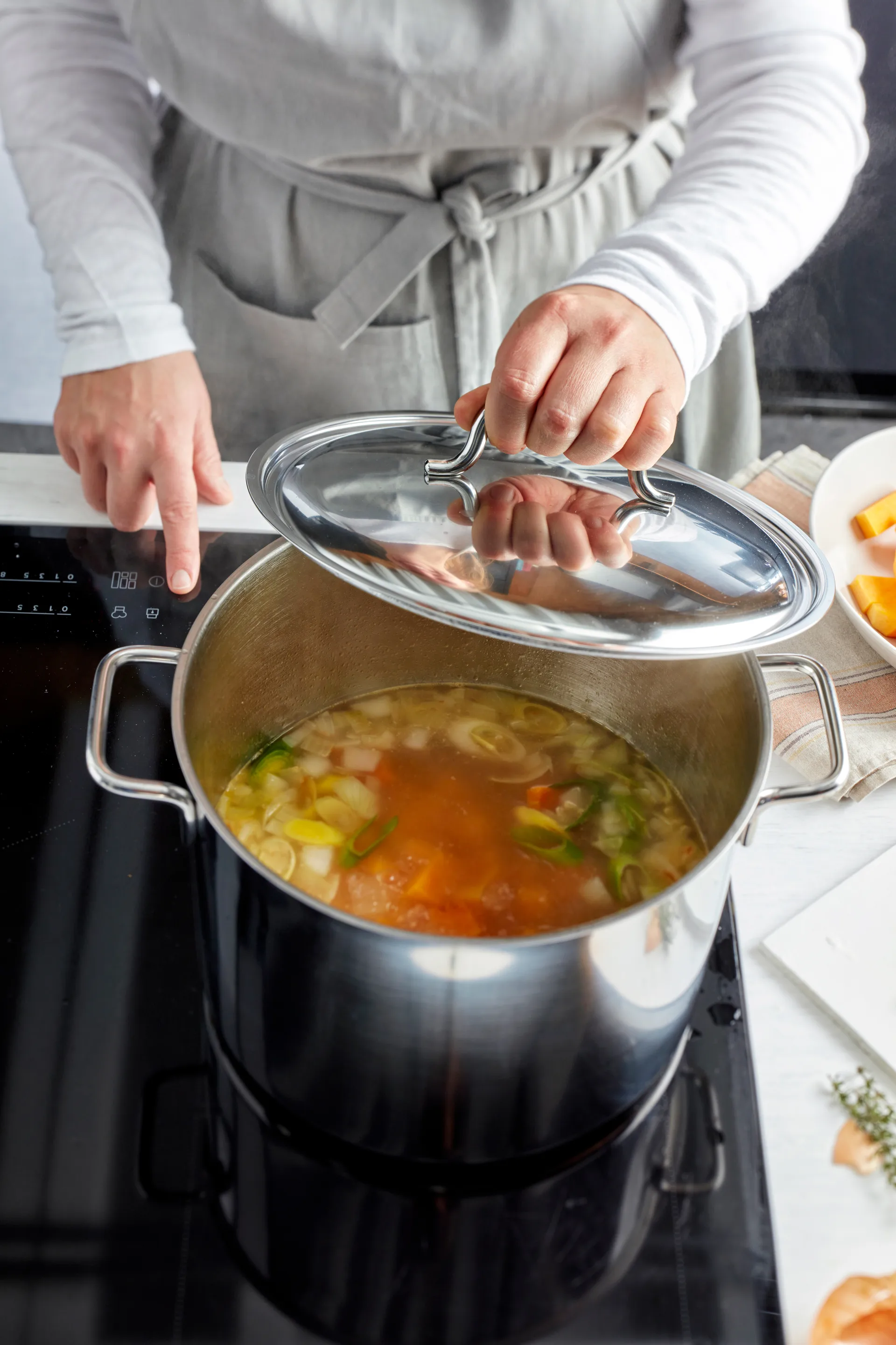 Demeyere Apollo 7 olla alta de acero inoxidable, 8 L Demeyere