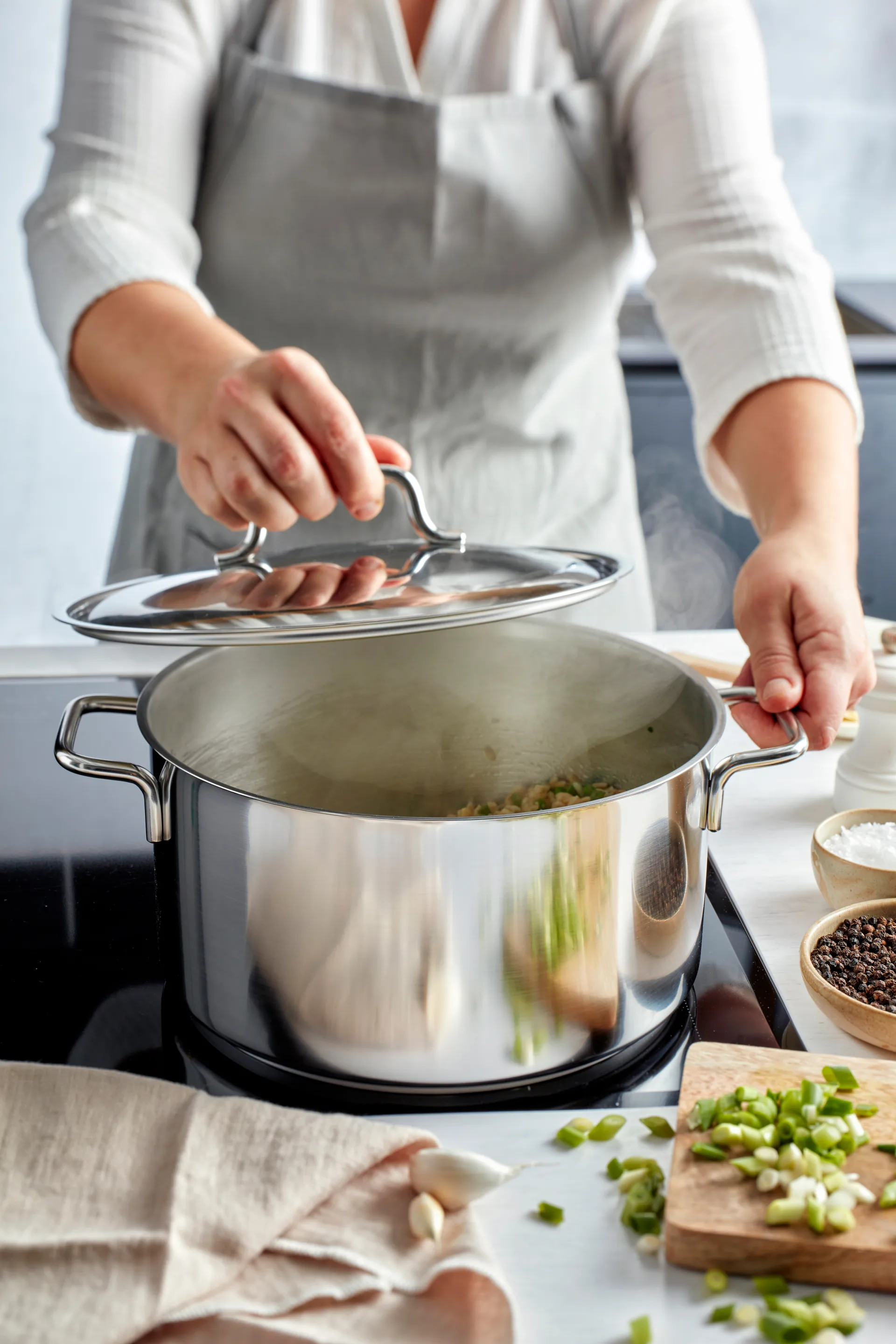 Demeyere Apollo 7 olla baja de acero inoxidable, 1,5 L Demeyere