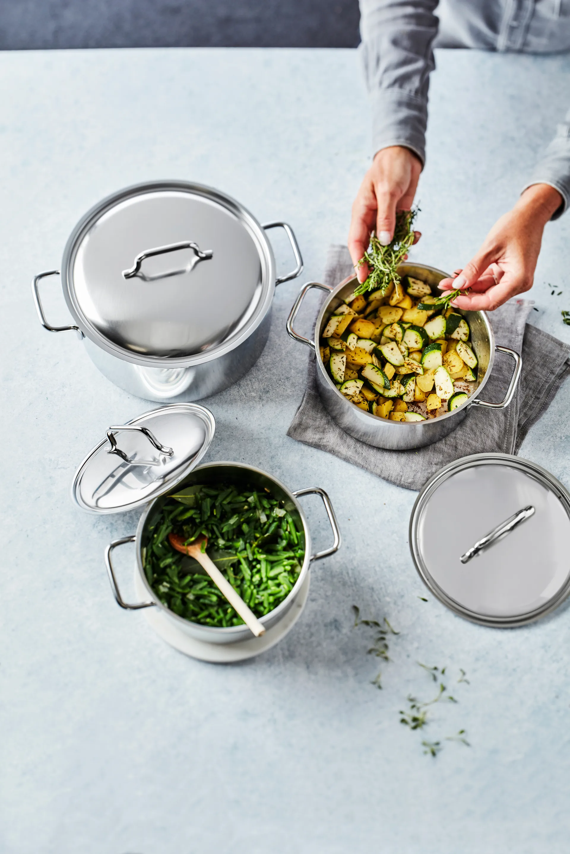 Demeyere Apollo 7 olla baja de acero inoxidable, 3 L Demeyere