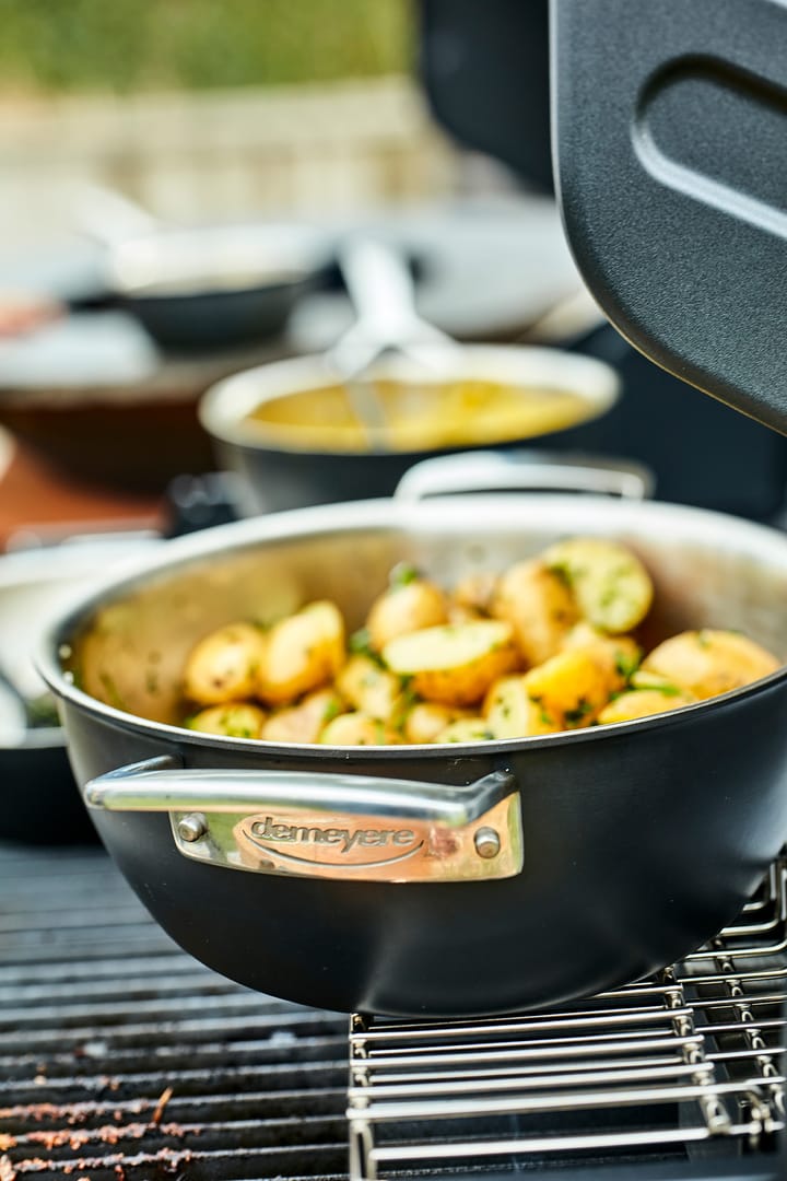 Demeyere Black 5 sartén para servir de acero inoxidable, 3,25 L Demeyere