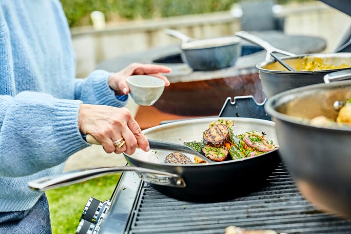 Demeyere Black 5 sartén wok de acero inoxidable, Ø30 cm Demeyere