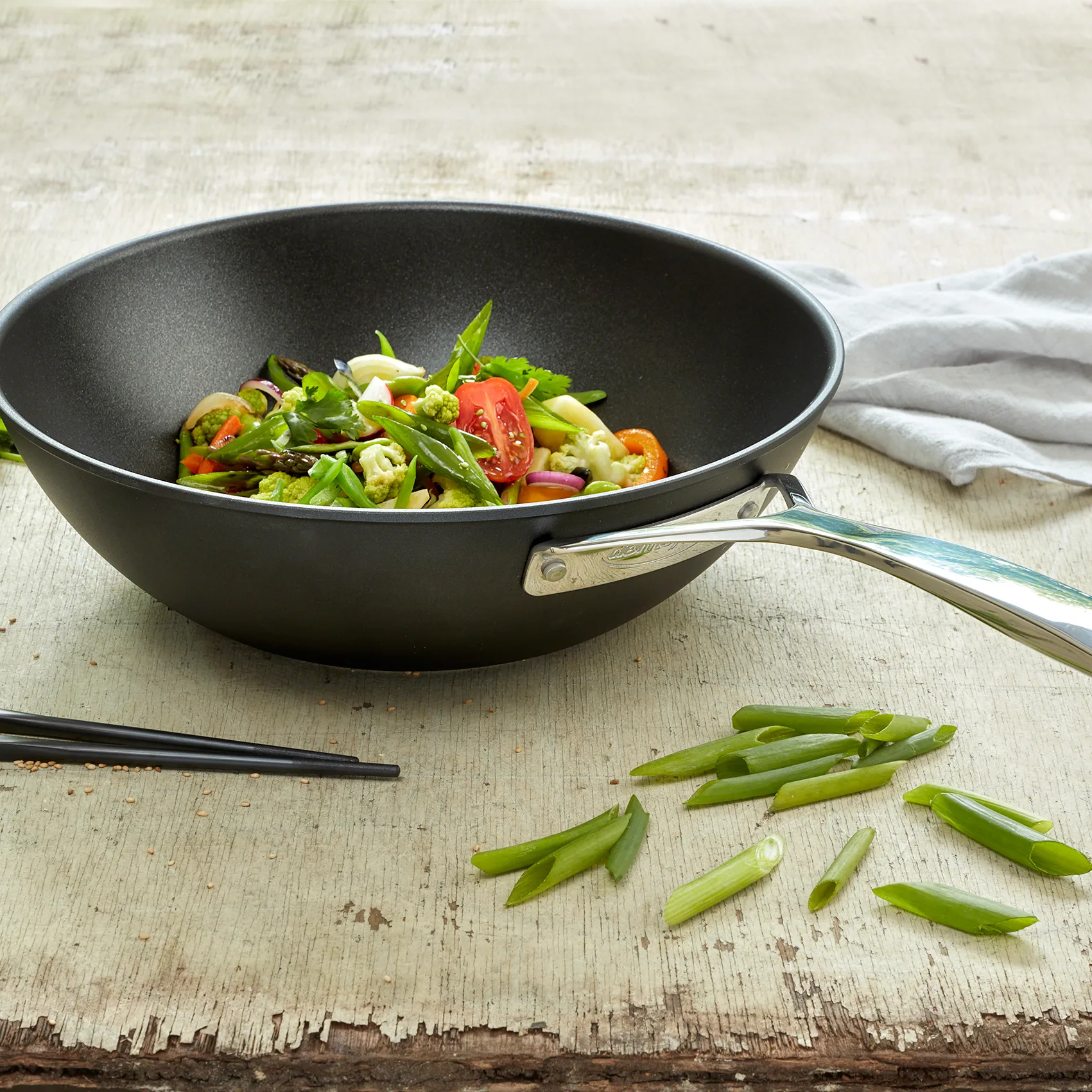 Sartén wok Demeyere Alu Pro, 30 cm Demeyere