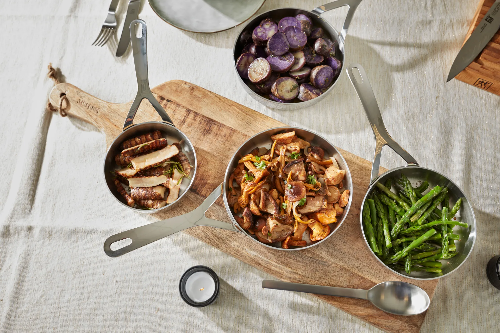 Specialties 3 sartén mini de acero inoxidable 3-ply, Ø12 cm Demeyere