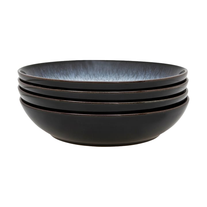 4 Boles para pasta Halo 22 cm - azul-gris-negro - Denby