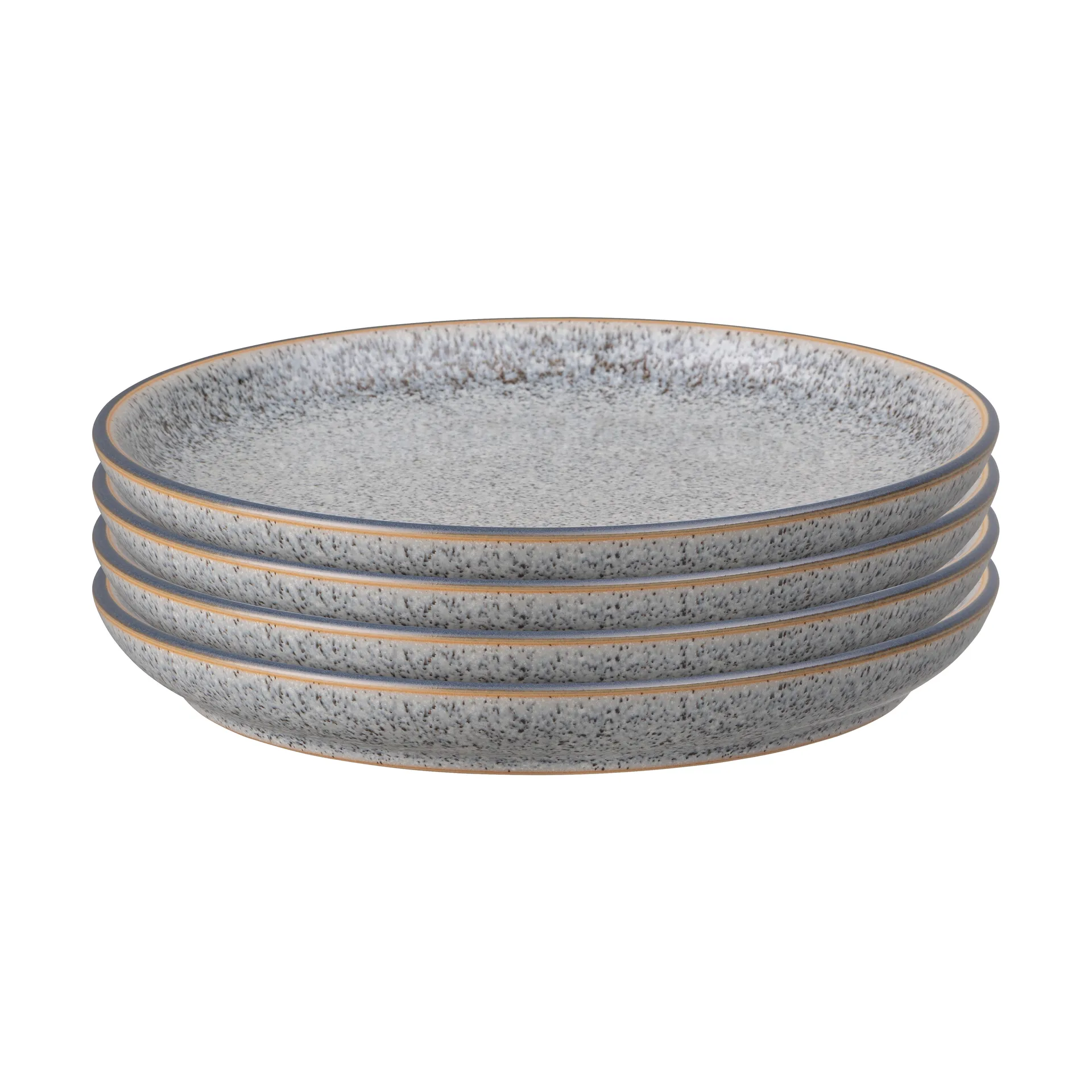 4 Platos Studio Grey 21 cm, Granite Denby
