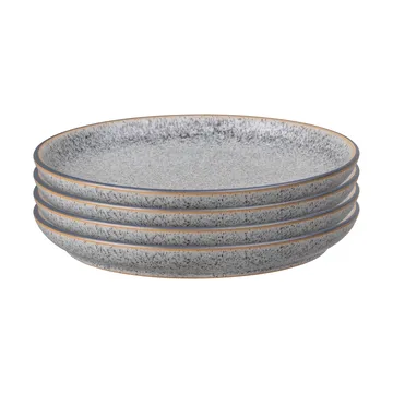 4 Platos Studio Grey 21 cm - Granite - Denby