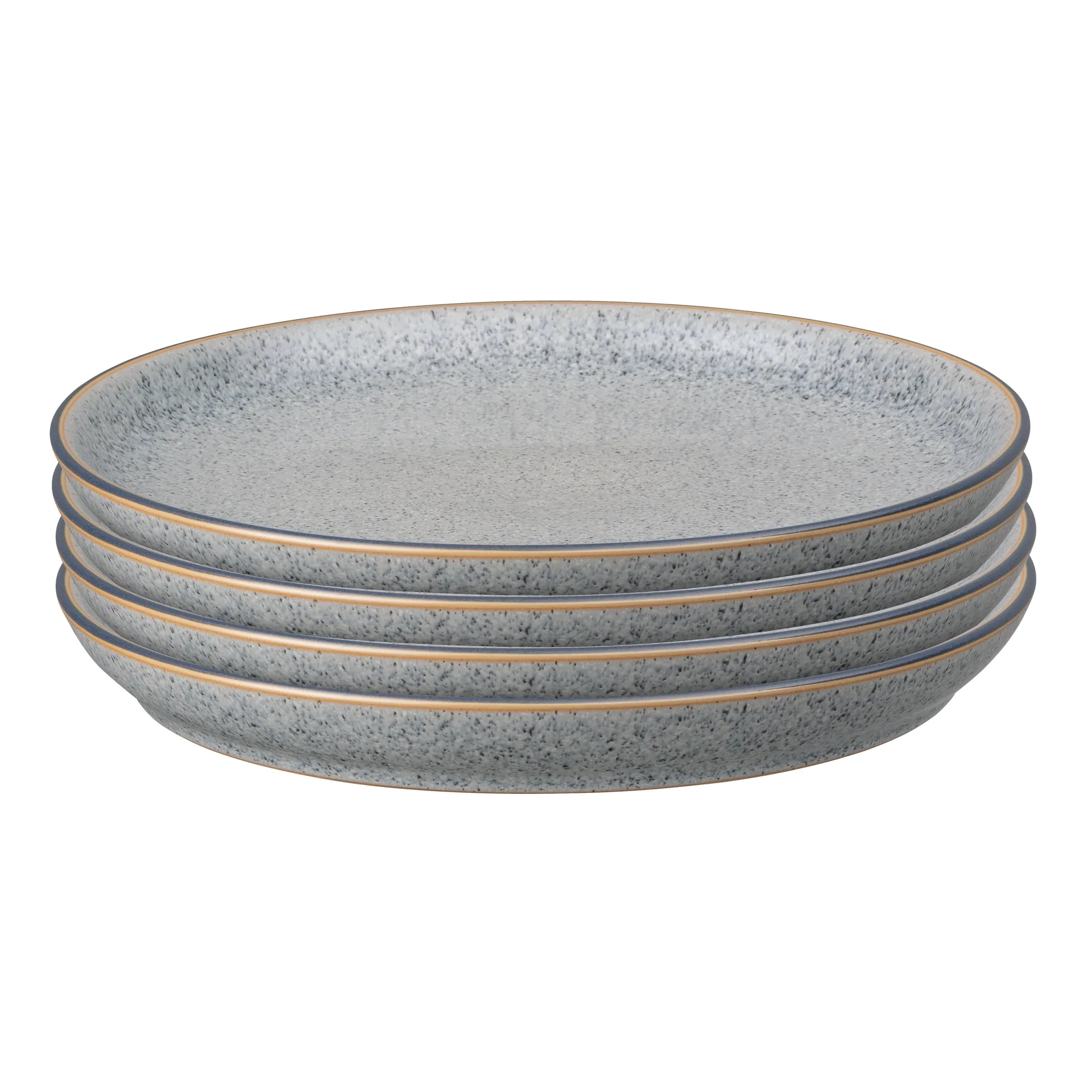4 Platos Studio Grey coupe 26 cm, Granite Denby