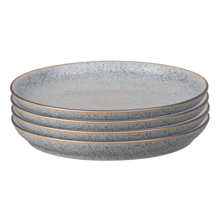 4 Platos Studio Grey coupe 26 cm - Granite - Denby