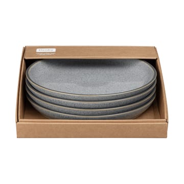 4 Platos Studio Grey coupe 26 cm - Granite - Denby