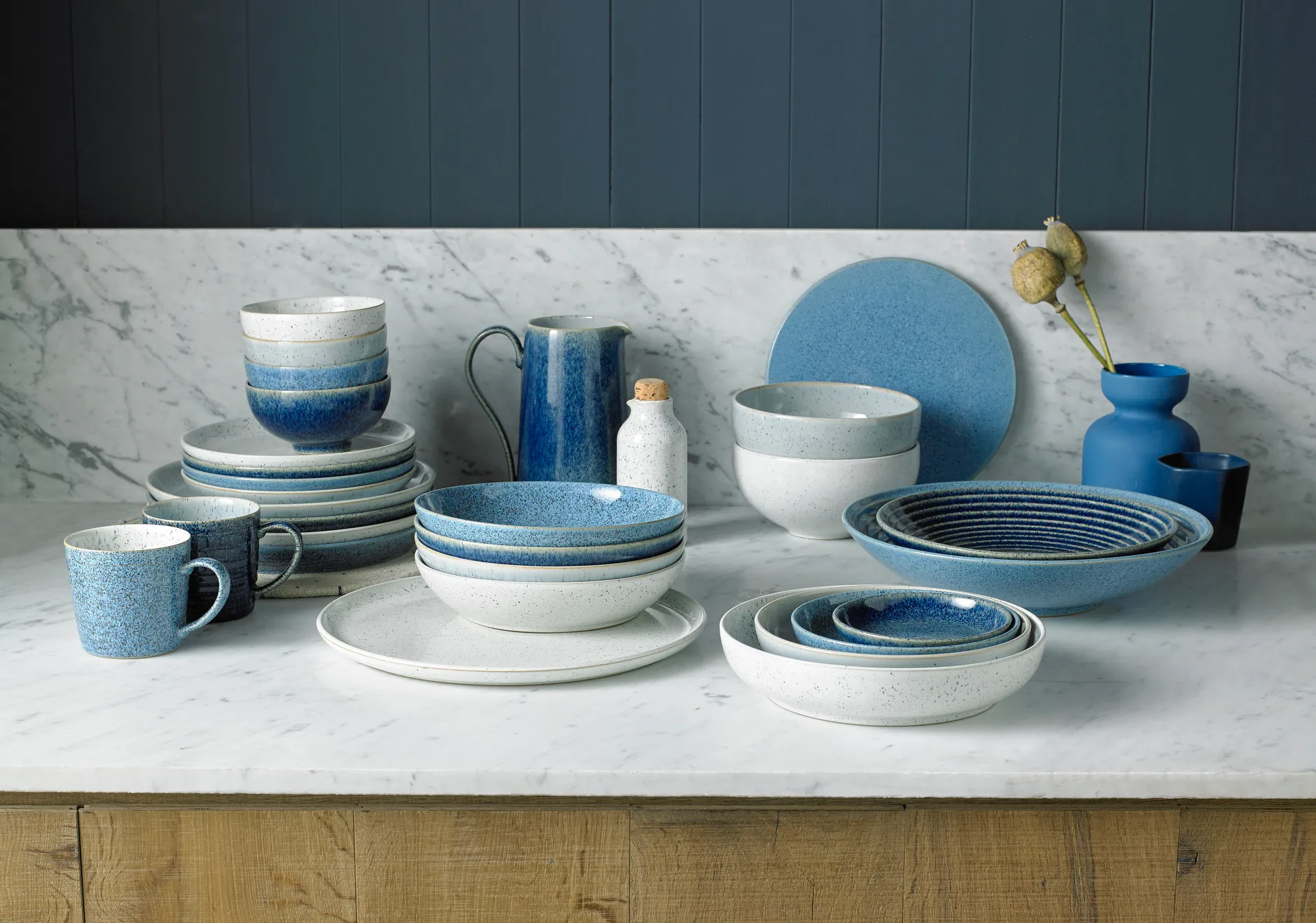 Bol de arroz Studio Blue 13 cm, Flint Denby