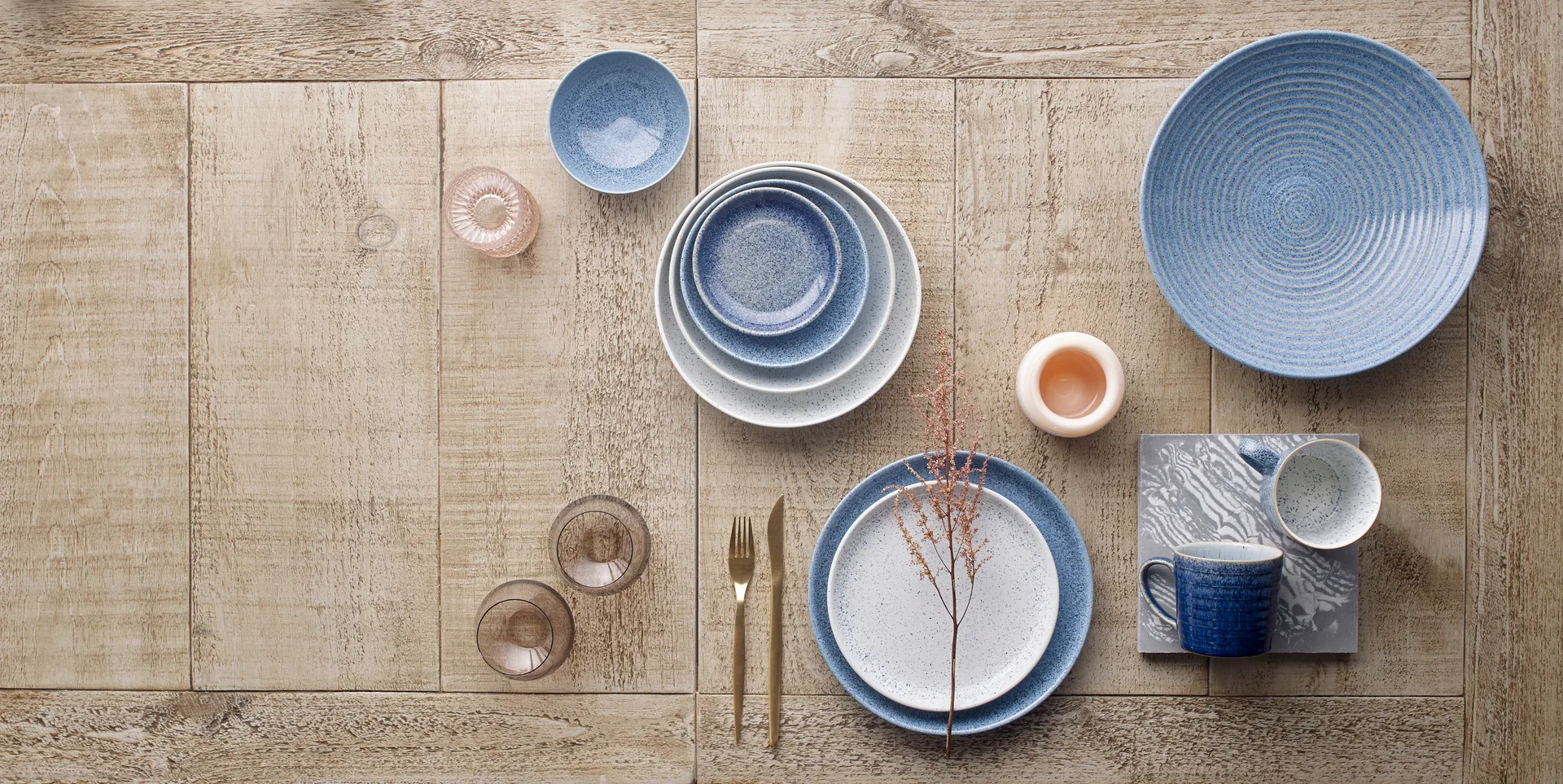 Bol de arroz Studio Blue 13 cm, Flint Denby