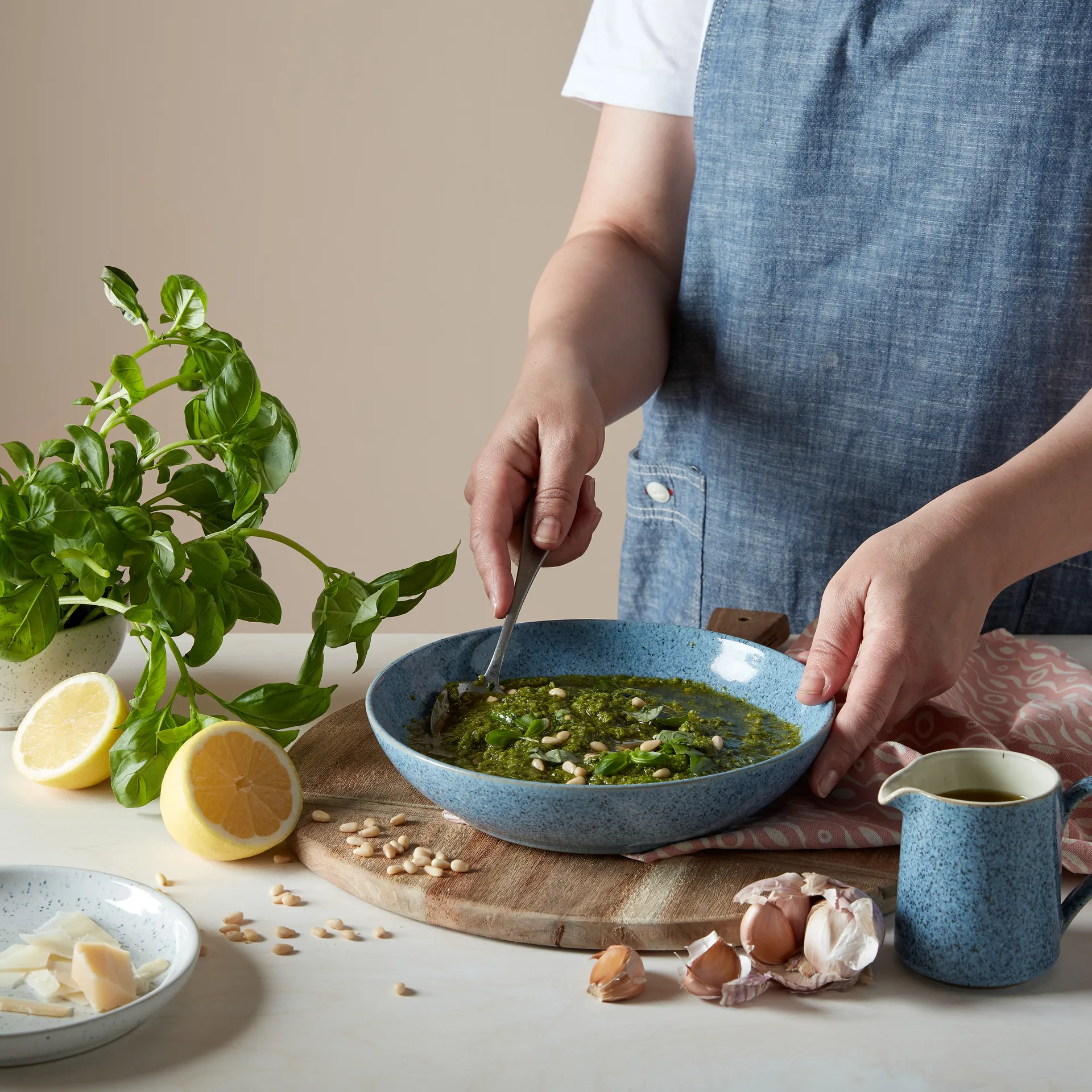 Bol para pasta Studio Blue 22 cm, Flint Denby