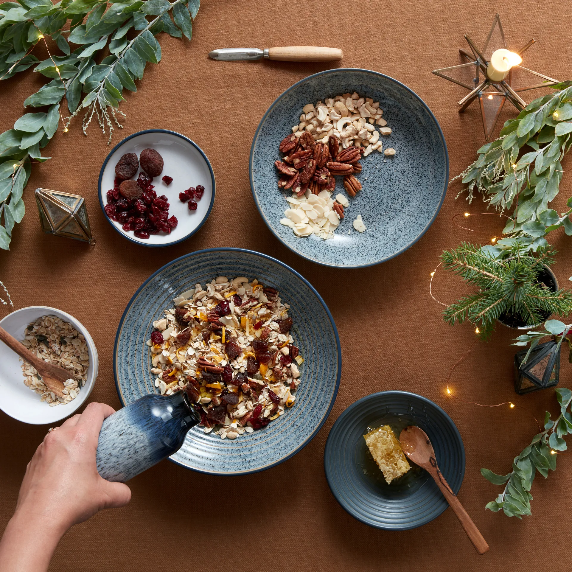 Bol Studio Grey acanalado 25,5 cm, Granite Denby