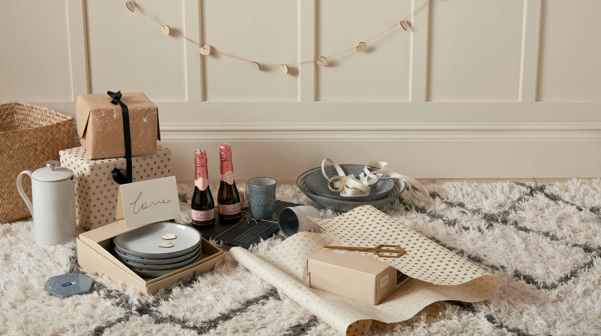 Bol Studio Grey acanalado 31 cm, Granite Denby