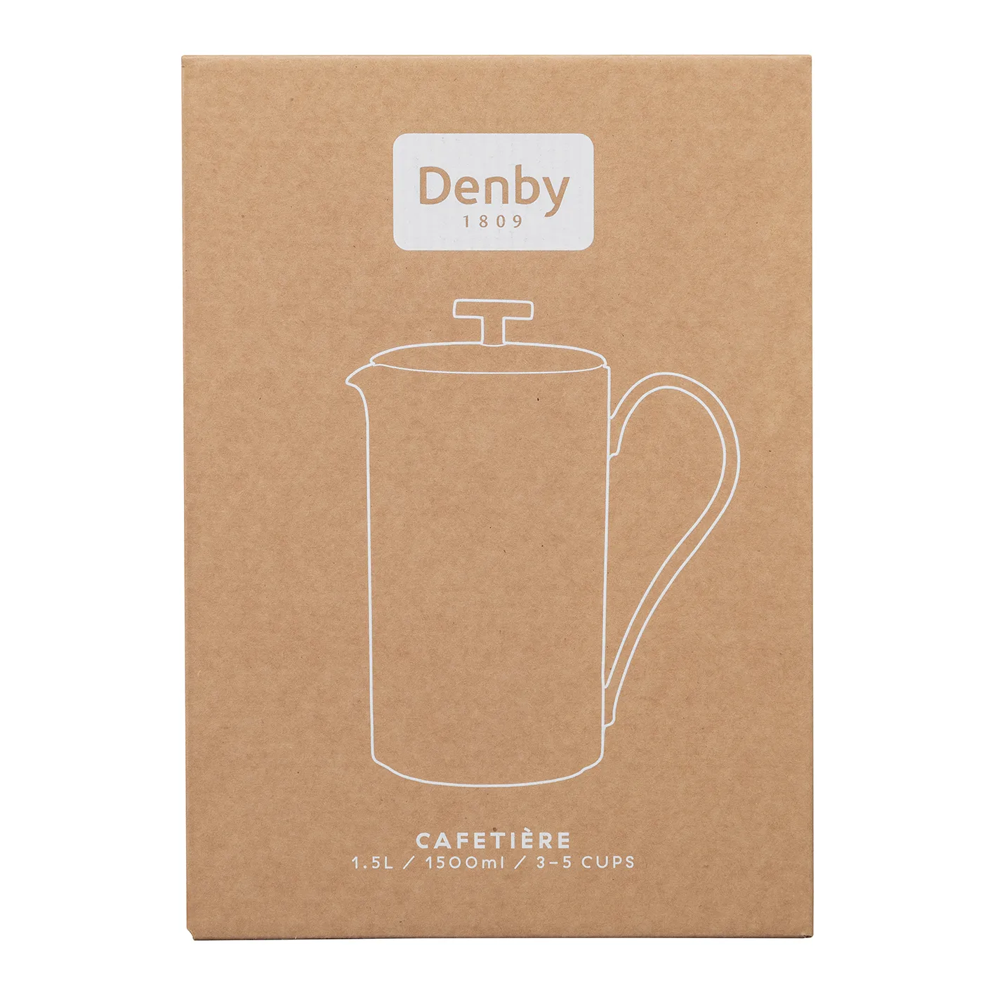 Cafetera de émbolo Studio Grey Brew 1,2 l, Grey Denby