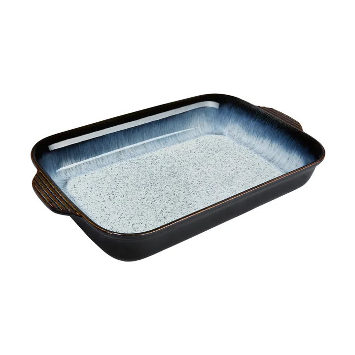 Fuente para horno Halo  - Negro-azul, large, rectangular - Denby