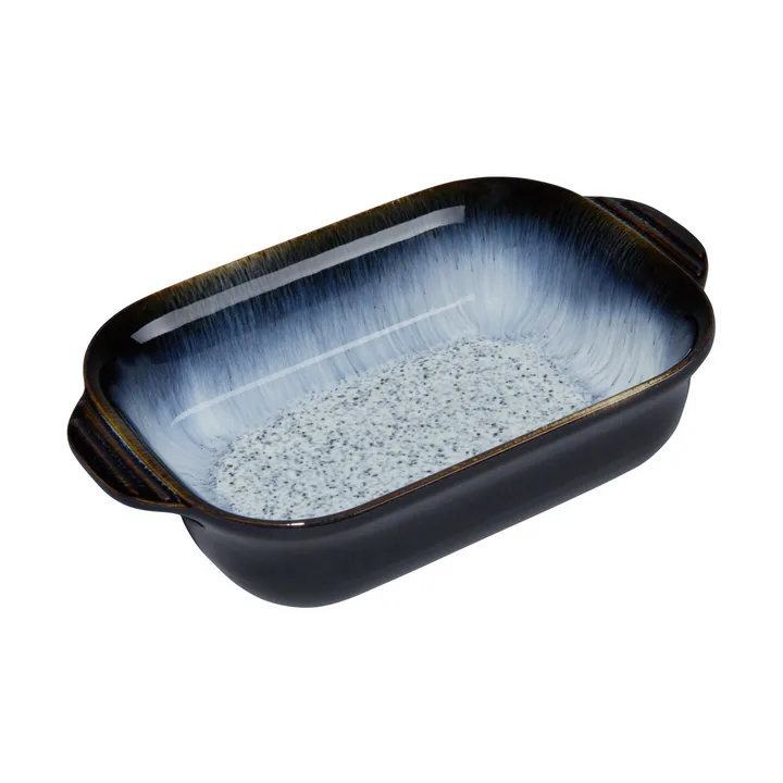 Fuente para horno Halo  - Negro-azul, small, rectangular - Denby