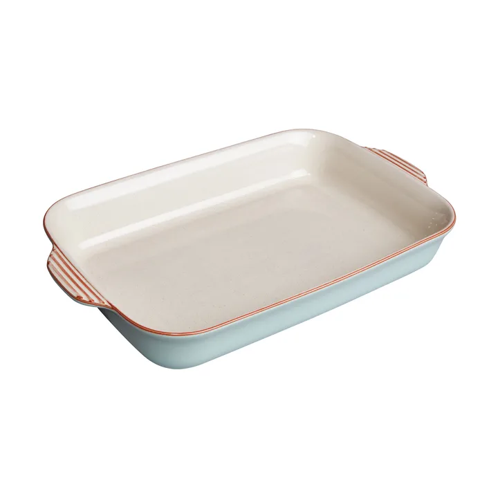 Fuente para horno Heritage Pavilion - Azul-beige, large, rectangular - Denby