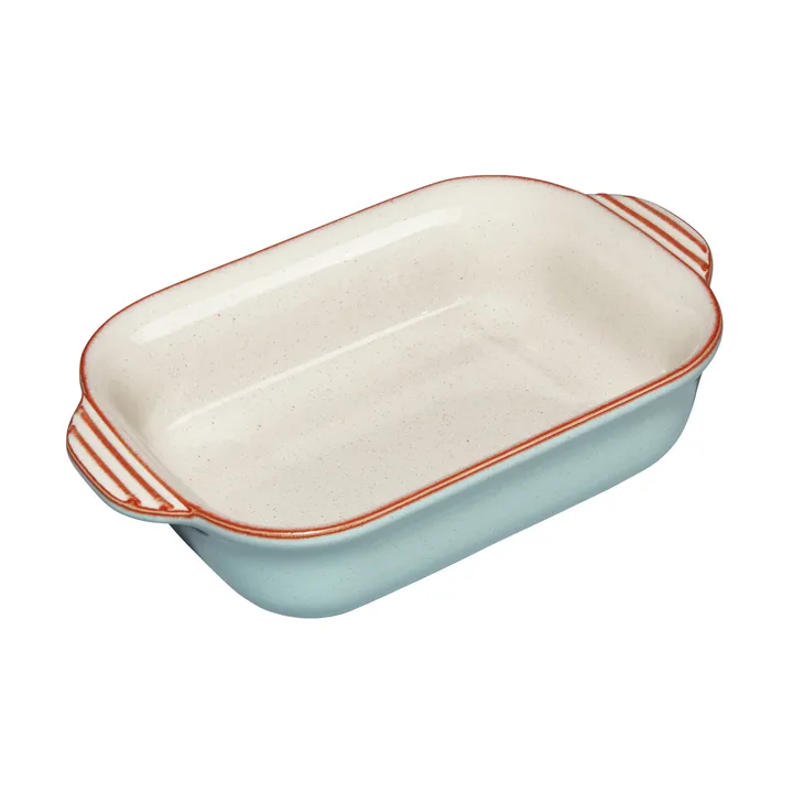 Fuente para horno Heritage Pavilion - Azul-beige, small, rectangular - Denby