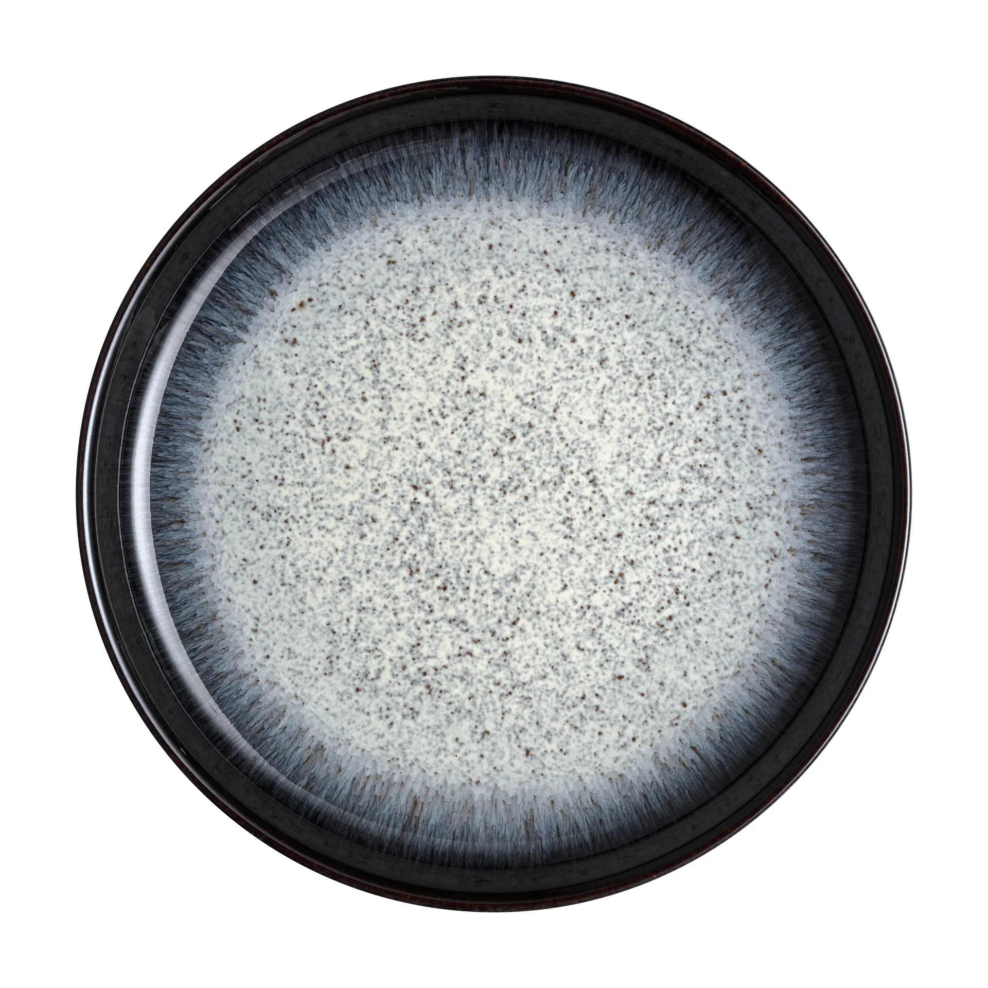 Plato Halo Coupe 26 cm, azul-gris-negro Denby