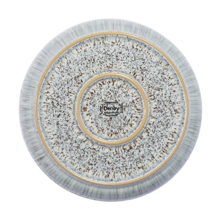 Plato Halo Speckle coupe 21 cm, gris-marrón Denby