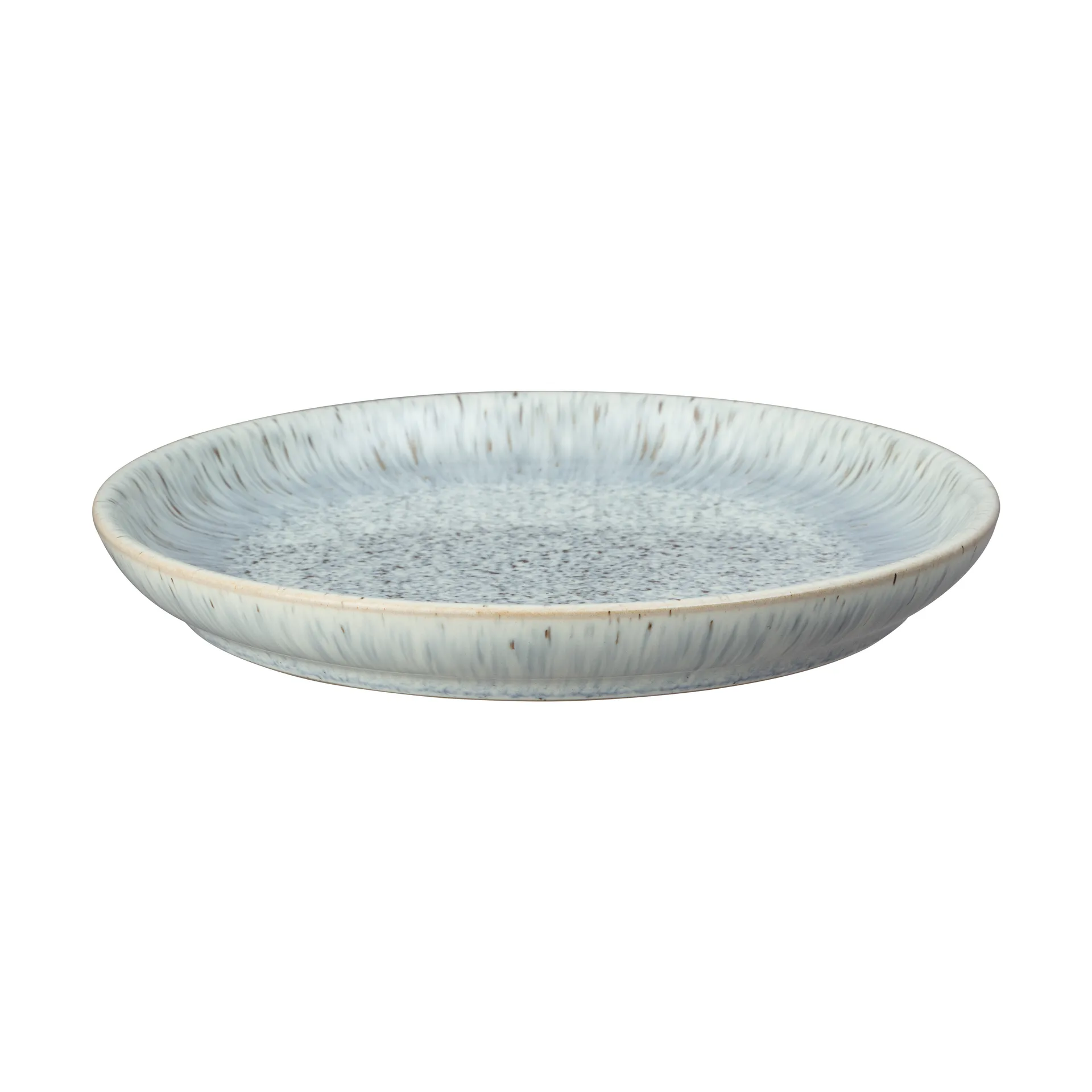 Plato Halo Speckle coupe 21 cm, gris-marrón Denby