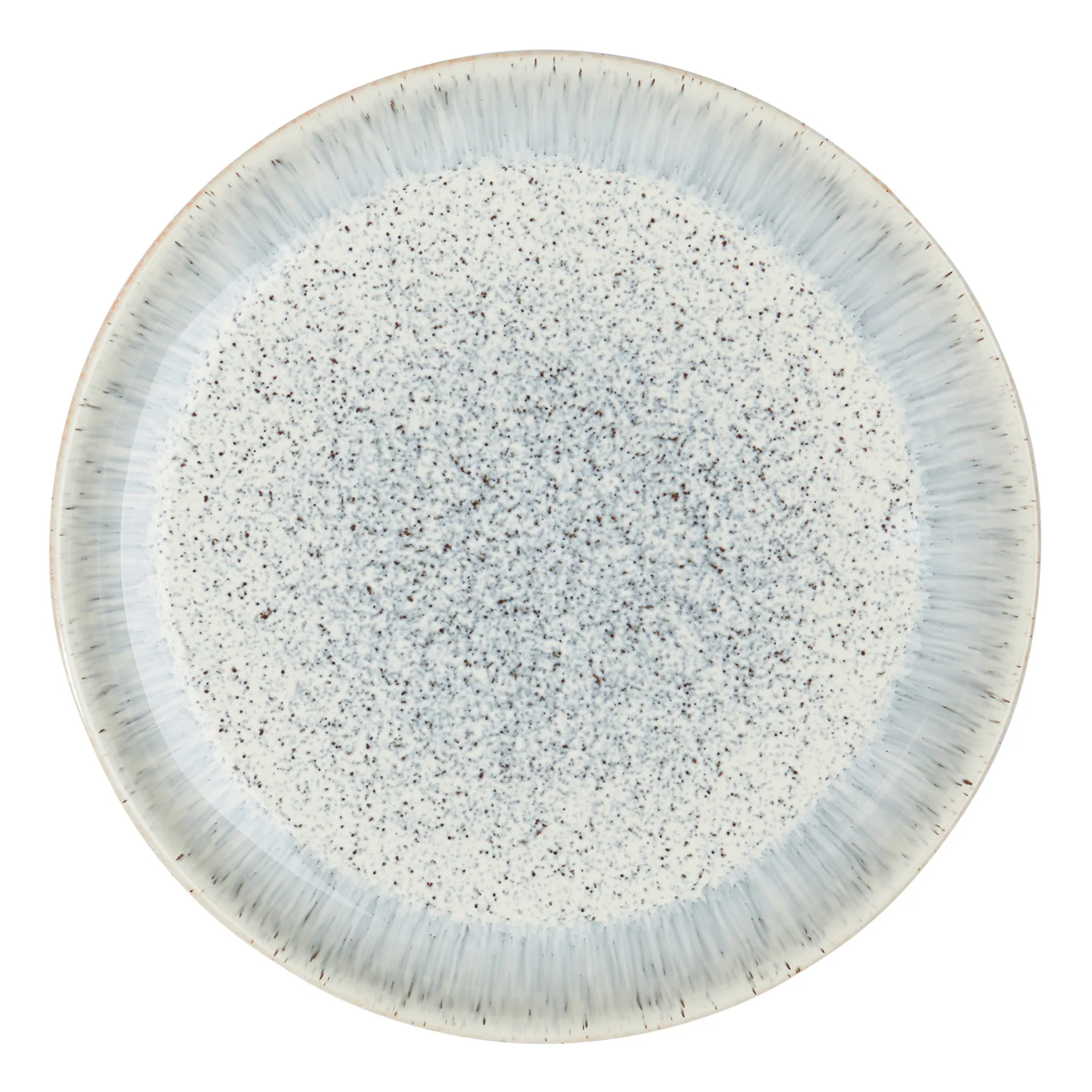 Plato Halo Speckle coupe 26 cm, gris-marrón Denby
