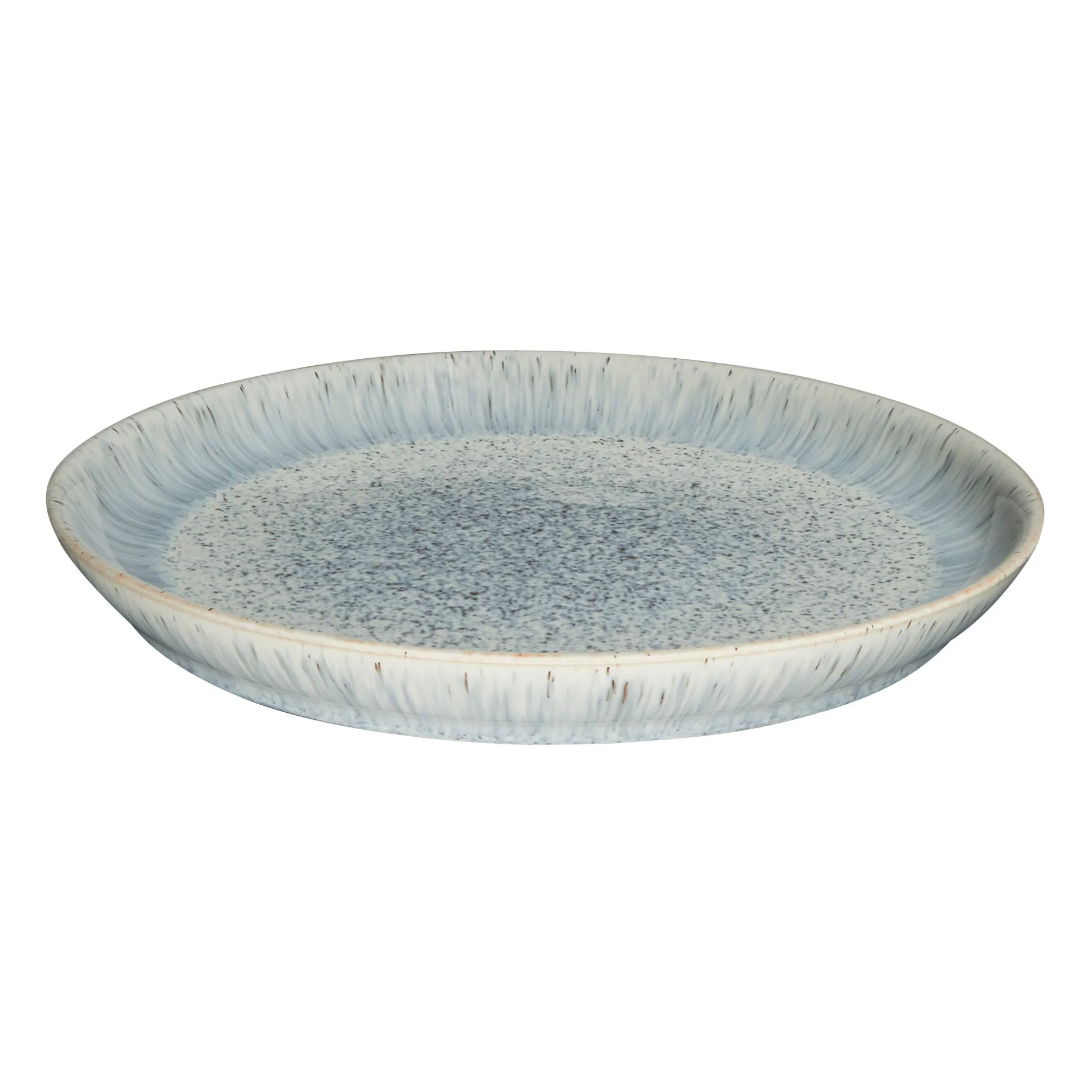 Plato Halo Speckle coupe 26 cm, gris-marrón Denby