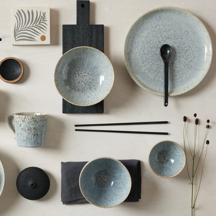 Plato Halo Speckle coupe 26 cm, gris-marrón Denby