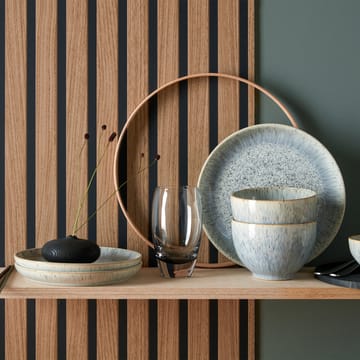 Plato Halo Speckle coupe 26 cm - gris-marrón - Denby