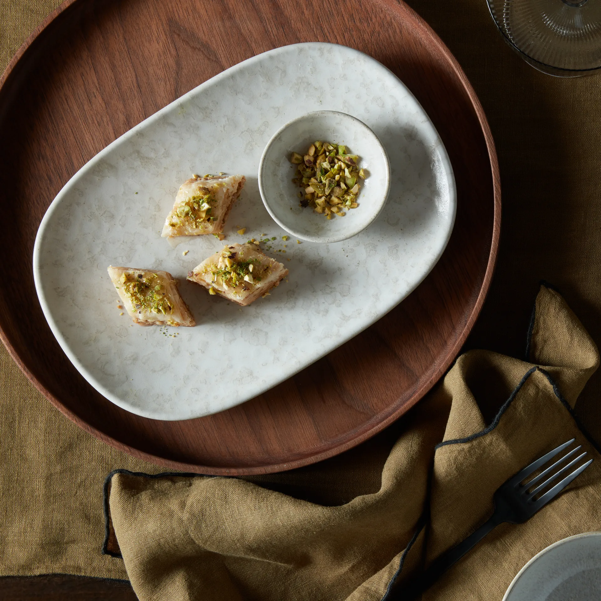 Plato Modus Marble 17,5x26 cm, blanco Denby