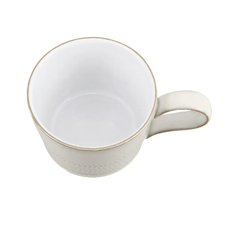 Taza de café y té Natural Canvas 26 cl, Textured Denby