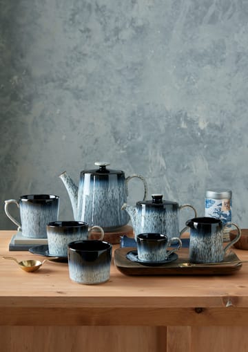 Taza espresso Halo brew 10 cl - azul-gris-negro - Denby
