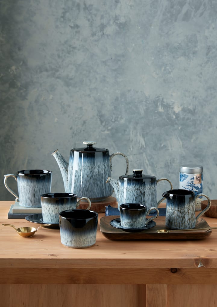 Taza espresso Halo brew 10 cl, azul-gris-negro Denby